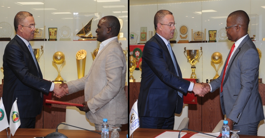 جامعة كرة القدم توقع اتفاقيات شراكة مع ثلاثة اتحادات افريقية